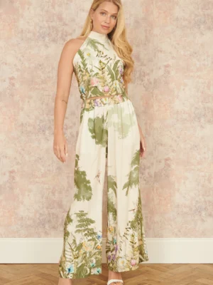 The Palm Print Trouser Set