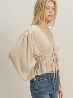 The Lucille Tie front Top